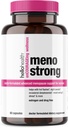 Menopause Supplements for kvinner – Meno Strong Perimenopause Supplement for natt Sweats Relief, søvnløshet, Mood Swings, naturlig hormonbalanse, Stress, Hot Flashes Menopause Relief - 60 kapsler