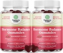 Hormonbalanse for kvinner Gummier i alle aldre - PMS Støtte Supplement for kvinner til å regulere menstruasjonssyklus & Hormonal Balance Menopause & Mood Swings med vitamin B6 & Dong Quai - 60 Chews - 2 pakke