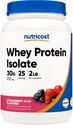 Nutricost Whey Protein Isolate (Strawberry Acai, 2 pund)