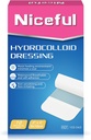 10 greve Hydrocolloid Bandages Stor, 2" x 4" Hydrocolloid sår Dressing Ekstra Tynn for lys eksudat, Hydrocolloid Gel Bandages Rask healing