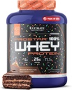 Ultimate Nutrition Prostar Whey Protein Powder Isolate, Sjokolade Bursdag Cake - Lav karbohydrat, høyproteinpulver Shake for muskel gevinst og gjenoppretting - Lav natrium, lav-fat og keto vennlig - 5,28 lbs Tub