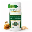 Beelife Green Propolis Capsules- 100% Grønn Propolis og Bee Pollen Capsule Supplement- Propolis Extract, Autentisk Brasiliansk - sertifisert ISO 22000, Kosher (120 Kapsler)