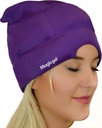 Magic Gel Migraine Ice Head Wrap - ekte megraine & hodepine Relief | Den opprinnelige hodepine Cap | Kald, komfortabel, mørk & kul; Anbefalt av leger, elsket av tusenvis - Purple
