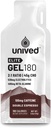 Unived Elite Gel 180-2:1 Forholdet mellom enkle og komplekse karbohydrater med Beta Alanine & Essential Electrolytes - for Endurance Athlets Runners & Cyclists -180kcal - Double Espresso - 100mg Koffein - Pakke med 6