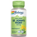 SOLARAY St Johns Wort 325 mg Hele fly - Helse og Mood Support Supplement - 60-dagers pengene tilbake garanti - ikke-GMO, Vegan, Lab Verifisert (100 CT)