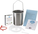 Purelife Detox Kaffe Enema Kit - laget i USA - 2 Qt / Superior ikke-giftig laget i USA kvalitet / 1 lb Purelife Ultra Light Gold Enema kaffe - Lab testet uten mykotoksiner- Silikon Tubing