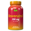 Resveratrol 1000mg av Alfa vitaminer - Kraftig antioksidant, Hjelper forhindre celleskader - Støtter hjernefunksjon, kardiovaskulær helse, metabolisme, anti-aging effekter - 60 kapsler