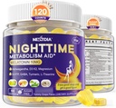 Melatonin 10mg Gummies, Natttid Metabolisme Gummies for voksne, Crush Overflødig Hoarding mens du hviler, fremme sunne zzzs, med magnesium, Ashwagandha, 5-HTP, GABA, 100% Drug Free,Sugar Free, 2Packs