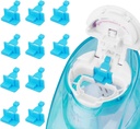Silikon Saltvann Pods Påfyller Tilbehør Kompatible med Navage Nasal Care - Lagre Saltvann Pods for enkel drift (10 Pack-Blue)