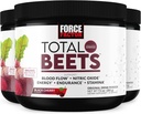FORCE FACTOR Totalt betes Superfood Beet Root Powder 3-Pack, Nitrater for å støtte sirkulasjon, blodstrøm, nitrogenoksid, energi, utholdenhet, Stamina, kardiovaskulær hjerte helse supplement, 90 serveringer
