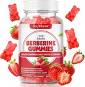 myktbær Berberine med ceylon kanel gummier organisk berberine HCL 1500mg for metabolisme immun helse sukker-fri berberin kosttilskudd Jordbær flavored 60 greve