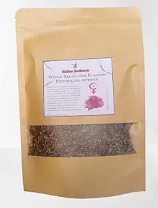 Native Radiance Herbal Supplement - Rød Clover Blossoms, 1 oz, Menopause støtte, Plantebasert, pulver, enkelt flaske, varme blinker, kardiovaskulær og bein helse