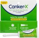 Canker-X Mouth Sore Gel, rask smerterelief og healing for Canker Sores, Cheek Bites og orale abrasioner, oral smerterelief Gel, benzocain-fri og alkoholfri, voksne og barn 6+ År, 0.28 fl oz