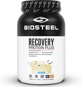 BIOSTEEL Recovery Protein Plus Powder Supplement, Grass-Fed og ikke-GMO Formula, Vanilla, 27 Serveringer