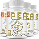 1500 MG Palmitoyletanolamid med luteolin 98% & gurkemeie, høy absorpsjon, mikronisert era Supplement for diskomfort management- USA laget - 240 tabletter