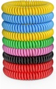 12 Pack Mosquito armbånd, Mosquito Bands for voksne og barn med individuelt innpakket & DEET gratis, naturlig og vanntett Wristbands Citronella armbånd for campingturer