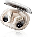 Åpen øretelefoner øretelefoner trådløs - 5.4 Bluetooth ørepropper med LED digital skjerm IPX7 vanntett, trådløse hodetelefoner berøringskontroll luftforbrenning Stereo lyd med 18.2mm drivere 80H spilletid