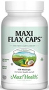 Maxi Flax Caps – Organic Flax Seed Oil, Omega 3, 6, 9 - Cold Press - Hexan Free, 700 mg – Kosher, 120 caps