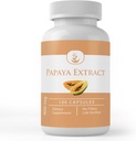 Rene opprinnelige ingredienser Papaya ekstrakt, alltid ren, ingen tilsetningsmidler eller fyllstoffer, Lab verifisert (100 kapsler)