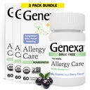 Genexa Allergi omsorg | Drug gratis, ikke-Drowsy Allergy & Decongestant Relief for voksne | Vegan & ikke-GMO | Homeopatisk Allergi Relief laget ren | Organic Acai Berry Flavor | 180 Chewable tabletter