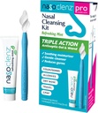 Pro: Nasal Cleansing Kit – Gentle Wand & Nasal Antiseptisk Gel, Nese Cleaner og Nasal Moisturizer for tørr nese & Sinus Relief (Mint 1 greve, opp til 120 bruk)