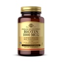 Solgar Biotin 1000 mcg - 100 Grønnsaker Kapsler - Støtter sunn hud, negler og hår - ikke-GMO, Vegan, Glutenfri, Dairy Free, Kosher - 100 Serveringer