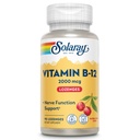 SOLARAY Vitamin B12 2000 mikrog Lozenges - Ingen sukker, naturlig Cherry Flavor Vitamin B 12 Supplement for nervefunksjon, energi og rød blodcellestøtte - Lab Verifisert, Vegansk - 90 Serveringer, 90 Lozenges