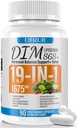 DIM Supplement Estrogen Balance for kvinner og menn, 1675 mg Estrogen Supplement Hormonal Acne støtte, Menopause støtte, Antioksidant støtte, DIM SGS 90 Veggie Kapsler,44 dagers Supply-023
