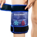 Knøye Ice Pack Wrap for skadeskader Reusable - Hot & Cold Gel Vesker for ben, rygg, skulder, armer, Elbow skader, smertelindring, svimmelhet, Knee erstatningskirurgi( Navy Blue)