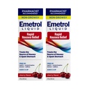 Emerol Non-Drowsy flytende smertelindring - Oppsett Mage medisin - Apoteker Anbefalt kvalme Relief - Cherry Flavor - 4fl oz, 2 Pack