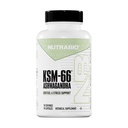 NutraBio Ashwagandha KSM-66 Ashwaganda Herbal Supplement for Stress, Mood, & Ytelse | 600 MG klinisk studert KSM66 90 Kapsler