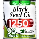 Lab | Black Seed Oil | 1250 mg | Svart Seed Oil Capsules | Pure | Svart Seed Oil piller | 90 mykegels av | Organic Black Seed Oil | Ultra høy absorpsjon | Svart Seed Oil Organic Cold Pressed.