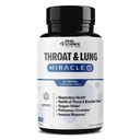 Ekte vitenskap Throat & Lung Detox Capsules for å rydde Mucus, Sore Throat & Support puste – Lunge støtte Supplement med Vinitrox, GABA, Vitamin C & D for lang-Term Cough & Respiratorisk Relief, 60 Caps