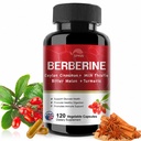 Berberin Supplement 19.060mg, Berberin med Ceylon Cinnamon,Bitter Melon,Milk Thistle,Berberine HCl Supplement (120 kapsler)