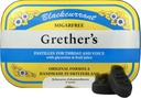 GRETHER Sugarfree Blackcurrant Pastilles - Naturlig tørr munn Relief - Soothing Throat & sunn stemme - gave til sangere - 3,75 oz. 1 pakke