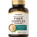Piping Rock Fiber Complex Supplement | 1500 mg | 120 kapsler | Triple Action piller | med Psyllium, Oat Bran og Apple Pectin | Ikke-GMO, Glutenfri