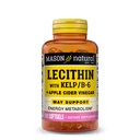 MASON NATURAL Lecitin med Kelp, Vitamin B6 & Apple Cider Vinegar, Dual Action Formula, 100 Softgels