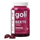 Goli Nutritional Supplement, Beets Cardio Gummy - 60 greve - 100 mg CoQ10 & Beet Root Extract - Glutenfri, Vegansk, Ikke-GMO, og Gelatin-fri. Naturens flotte supermat.