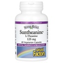 Naturlige faktorer Stress-Relax Suntheanine L-Theanine 125 mg, ikke-drowsy stress støtte for mental ro og avslapning, 60 kapsler