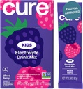 Cure Hydration - Kids Electrolyte Drink Mix | Plantebaserte Pediatrician Formulert Rehydrering | Ingen tilsatt sukker, FSA-HSA, Ikke-GMO, Glutenfri, Ingen kunstige Flavors | Box med 6 pakker - Blandet Berry