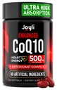 Høy absorpsjon CoQ10 500MG - Co Q 10 Supplement 120 Softgels for hjerte helse & energiproduksjon - Forbedret CoQ10 Næringstilskudd med Coenzym Q10 - Alternativ til coq10 400mg softgels