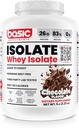 Basic Whey Protein Isolate, 26g Protein, 0g fett, Glutenfri, RBST-fri, Rask absorpsjon, 120 kalorier (5 pund, sjokolade)
