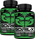 Testosteron Booster Supplement for menn - Goril X Workout Mann Enhancering piller 1000mg - Økning Størrelse, styrke og energi - med horny goat Weed, Tongkat Ali & Tribulus terrestris - 60 kapsler (2pk)