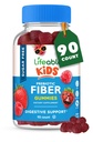 Livbart sukker Gratis Prebiotiske Kids Fiber Gummier ® 4g Fiber for barn | Great Tasting Vegetariske Fiber Kosttilskudd for barn | For Digestive Helse | Fiber Gummier for barn | 90 Probiotika Gummier