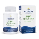 Nordic Naturals Zinc Glycinate - 60 Kapsler - 20 mg Høyt absorberbart Zinc Glycinate - Optimal velvære - Ikke-GMO, Glutenfri, Vegansk - 60 Services