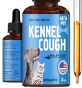 Hunde Cough behandling flytende • Kennel Cough for hunder og katter • for å puste i hele livssyklusen • Marshmallow Root + Mullein Leaf i komposisjonen • naturlig kosttilskudd for alle avler • 2 Oz