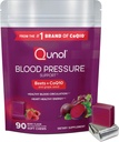 Qunol Beets Chews for blodtrykksstøtte, 3 i 1 betes + CoQ10 + Grape frøekstrakt, støtter sunn blodsirkulasjon og hjerte sunn energi, 90 Chews