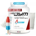 JYM Supplement Science Iso JYM Bombsikle, 90 kalorier, 100% Whey Protein Isolate, null fett, null sukker, blander klart, for kvinner og menn, 20 serveringer