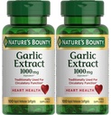 Naturens Bounty hvitløk ekstrakt 1000 mg Softgels 100 ea (pakke med 2)