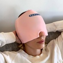 Migrene og hodepine Relief Cap – varm og kald terapi for migrainer, hodepine, stress relief og mer – en størrelse passer mest - rosa